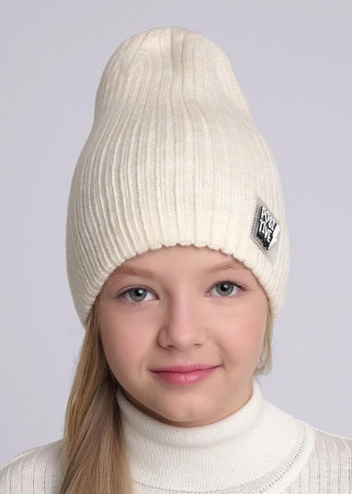 CLEVER 444107ап Шапка детская, 52-54, Св.бежевый - КОЛОРЛОН ВТД Новосибирск