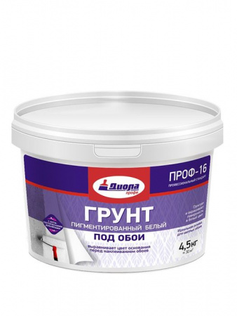 Грунт белый под обои ПРОФ-16 13кг/евроведро - КОЛОРЛОН ВТД Новосибирск