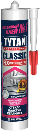 TYTAN Professional Монтажный клей Classic Fix 310 мл прозрачный - КОЛОРЛОН ВТД Новосибирск