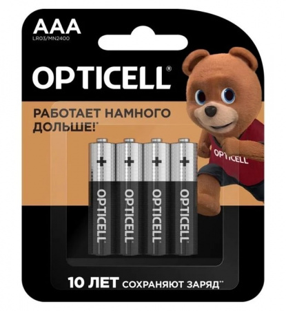 Батарейки OPTICELL Basic AAA 4шт  NEW - КОЛОРЛОН ВТД Новосибирск