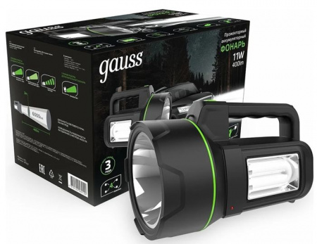 Фонарь прожекторный Gauss  GFL602 11W 400lm Li-ion 4800mAh LED Ил - КОЛОРЛОН ВТД Новосибирск