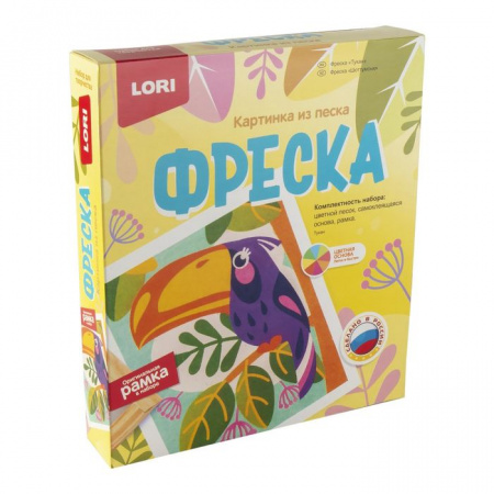 Кп-076 Фреска. Картина из песка "Тукан" - КОЛОРЛОН ВТД Новосибирск