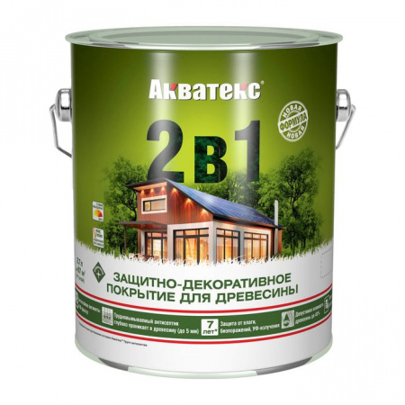 Акватекс "2в1" - текстурное покрытие (2,7л) - венге - КОЛОРЛОН ВТД Новосибирск