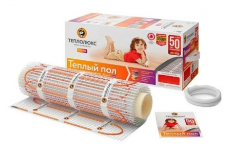 Мат нагревательный "Теплолюкс" Tropix МНН 400 Вт/2,5 кв.м - КОЛОРЛОН ВТД Новосибирск