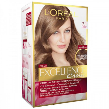 L'Oreal Excellence 7.1 Русый пепельный Крем-краска для волос - КОЛОРЛОН ВТД Новосибирск