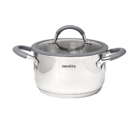 Sr0105  Кастрюля с крышкой Servitta 4 литра серия KITCHEN FANTASY - КОЛОРЛОН ВТД Новосибирск