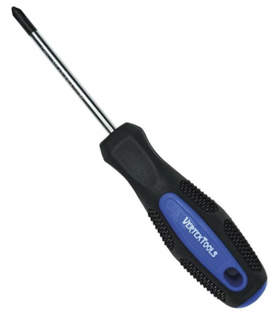 Vertextools  отвертка крестовая 6х100 (ph2) 0050-100 - КОЛОРЛОН ВТД Новосибирск