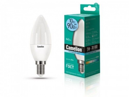 10W Led Camelion C35 10/845/E14 Лампа - КОЛОРЛОН ВТД Новосибирск