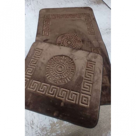 Набор ковриков для в/к Versace 60х100+50х60 brown - КОЛОРЛОН ВТД Новосибирск