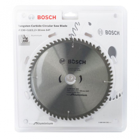BOSCH EcoЦИРКУЛЯРНЫЙ ДИСК ECO ALU/Multi 230x30-64T 2608644392 - КОЛОРЛОН ВТД Новосибирск
