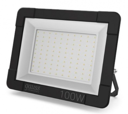 100W Прожектор Gauss Elementary G3 100W 9500lm IP65 3000К черный - КОЛОРЛОН ВТД Новосибирск