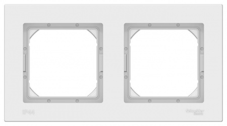ATN440102 AQUA Бел Рамка 2-ая IP44 Atlasdesign - КОЛОРЛОН ВТД Новосибирск