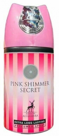 Al Hambra Дезодорант-спрей PINK SHIMMER SECRET  жен.250мл - КОЛОРЛОН ВТД Новосибирск