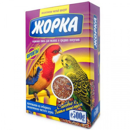 ЖОРКА 500г д/мелк. и ср. попугаев Фрукты - КОЛОРЛОН ВТД Новосибирск