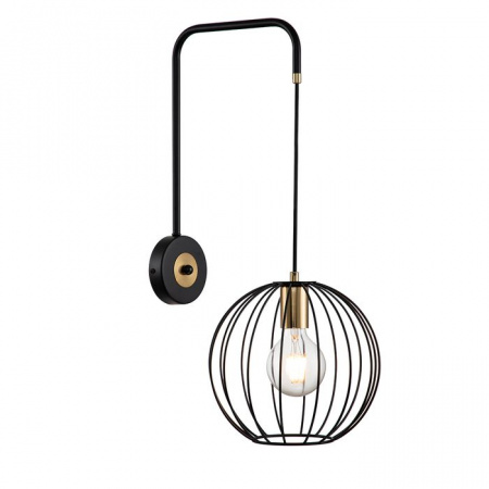 Бра Escada 10176/1A E27*60W Black/Brass - КОЛОРЛОН ВТД Новосибирск