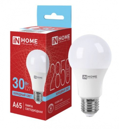 30W LED-A65-VC 30Вт 230В Е27 6500К 2850Лм IN HOME - КОЛОРЛОН ВТД Новосибирск