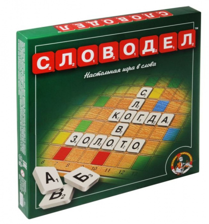 00309 Игра настольная "Словодел" (зеленый) ДК - КОЛОРЛОН ВТД Новосибирск