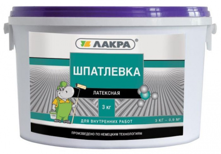 Шпатлевка латексная для внутренних работ  1,5кг Россия - КОЛОРЛОН ВТД Новосибирск