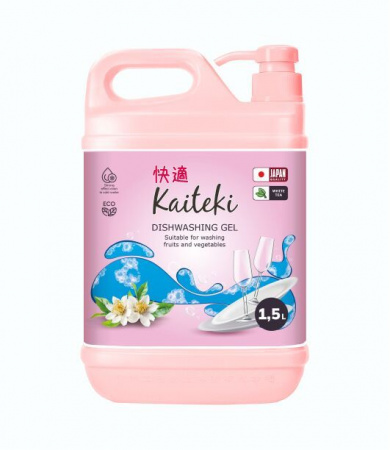 Kaiteki Средство для мытья посуды белый чай, 1,5 л - КОЛОРЛОН ВТД Новосибирск