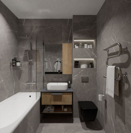 Керамогранит 60х120 Global Tile ЭНКАНТО серый (кор. - 2 шт.) - КОЛОРЛОН ВТД Новосибирск