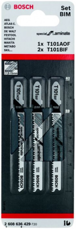 BOSCH Professional 3 ЛОБЗИКОВЫЕ ПИЛКИ T 101 ВIF, T 101AOF - КОЛОРЛОН ВТД Новосибирск