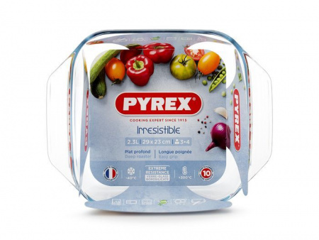 400B000/7046  Блюдо Pyrex Irresistible 29х23см квадратное - КОЛОРЛОН ВТД Новосибирск