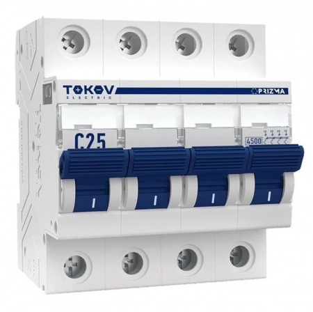 TOKOV 4P C 25А 4.5кА Автомат - КОЛОРЛОН ВТД Новосибирск