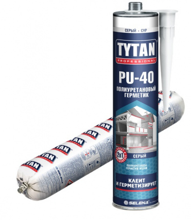 TYTAN Professional PU 40 Полиуретановый герметик серый 600 мл - КОЛОРЛОН ВТД Новосибирск