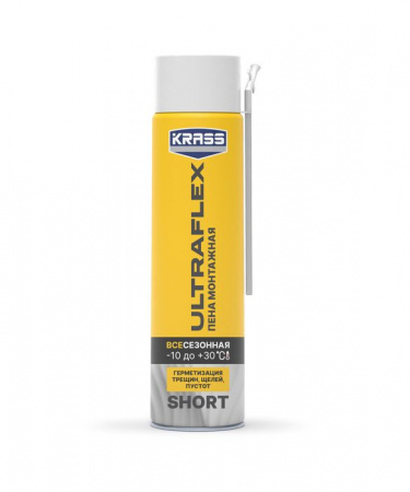 *Пена монт KRASS ULTRAFLEX Short Всесезонная 0,5л Россия - КОЛОРЛОН ВТД Новосибирск