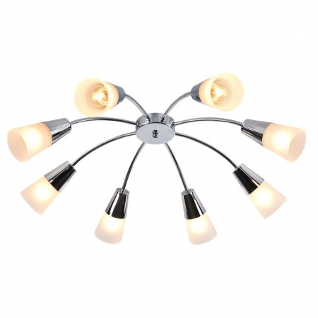 Потолочный светильник Escada 1100/8P Е14*40W Chrome - КОЛОРЛОН ВТД Новосибирск