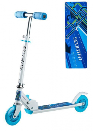 Самокат  WX-S120(6) (blue/white/бело-синий)* - КОЛОРЛОН ВТД Новосибирск