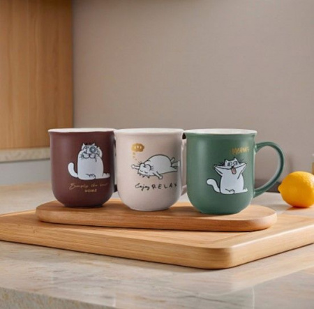DMM011  Кружка FUNNY CATS 400мл - КОЛОРЛОН ВТД Новосибирск