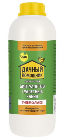 ДАЧНЫЙ ПОМОЩНИК, Для биотуалетов и туалетных кабин Универсальное, концентрат, 1000мл - КОЛОРЛОН ВТД Новосибирск