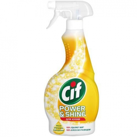 CIF 500мл Чистящее средство д/кухни Курок спрей Power&Shine - КОЛОРЛОН ВТД Новосибирск