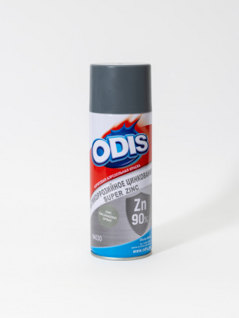 Краска-спрей ODIS антикоррозийное цинкование (супер цинк 90%) - КОЛОРЛОН ВТД Новосибирск
