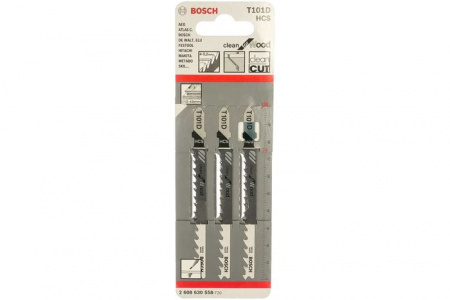 BOSCH Professional 3 ЛОБЗИКОВЫЕ ПИЛКИ T 101 D, HCS - КОЛОРЛОН ВТД Новосибирск