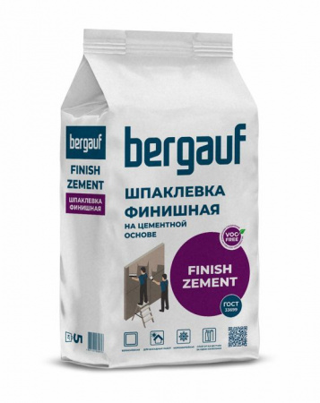 Bergauf Finish Zement 5 кг финишная шпаклевка на цементной основе - КОЛОРЛОН ВТД Новосибирск