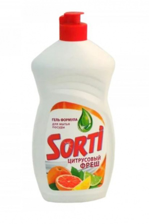 Sorti Капля д/посуды  "Апельсин и мята" 450мл - КОЛОРЛОН ВТД Новосибирск
