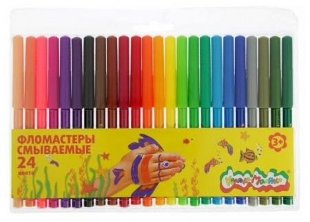 Фломастеры 24цв. Каляка-Маляка ФКМ24 блист. - КОЛОРЛОН ВТД Новосибирск