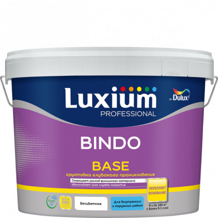 Грунт универсальный Luxium Prof Bindo Base 9л - КОЛОРЛОН ВТД Новосибирск