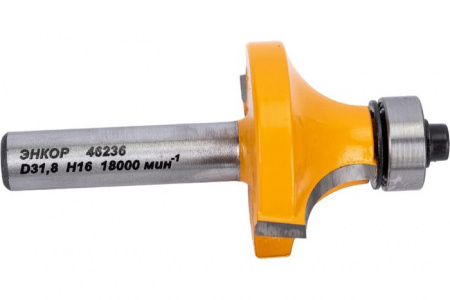 Фреза кромочная калевочная ф31.8х16, r9.5, хв.8мм, зам. (46236) - КОЛОРЛОН ВТД Новосибирск