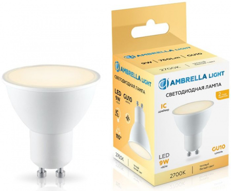 9W Лампа 180903 LED MR16 9W IC GU10 2700K 175-265V - КОЛОРЛОН ВТД Новосибирск