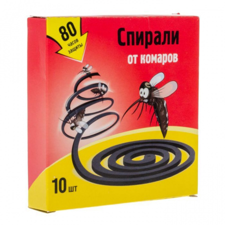 Nadzor Спирали от комаров черные, 10штук в упаковке SPIR60E - КОЛОРЛОН ВТД Новосибирск