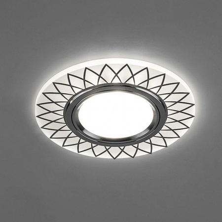 ***32980 CD992 15LED*2835SMD 4000K, MR16 G5.3, матовый белый, хром 199 - КОЛОРЛОН ВТД Новосибирск