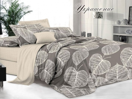 КПБ 1,5-ный "Bella Vita Premium", поплин, Украшение - КОЛОРЛОН ВТД Новосибирск