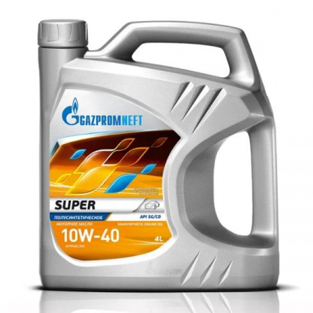 Масло Gazpromneft Super SAE 10w40, API SG/CD п/с 4л - КОЛОРЛОН ВТД Новосибирск