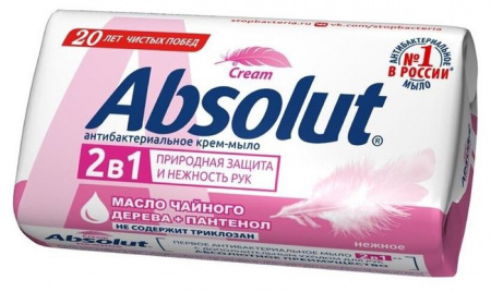 мыло туал Абсолют антибакт Classic Нежное 90гр/Сам/72x6 - КОЛОРЛОН ВТД Новосибирск