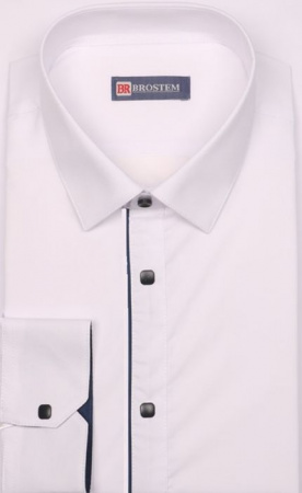 3LBX17+1X** Подростковая сорочка, притал. дл. рукав, белый, BROSTEM (M) - КОЛОРЛОН ВТД Новосибирск