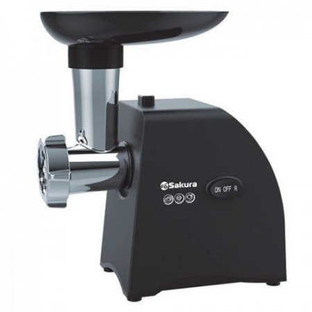 SAKURA мясорубка SA-6423BK 1500Вт реверс +компл нас - КОЛОРЛОН ВТД Новосибирск