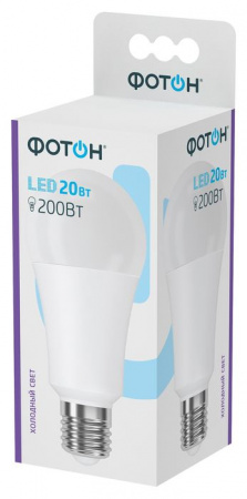 20W Led 23395 Фотон A60(A80) E27 6500K Лампа - КОЛОРЛОН ВТД Новосибирск